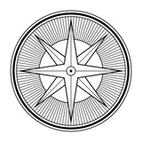 Fototapeta  - Abstract geometric symbol. Sacred geometry sign with geometric shapes. Isolated on white background. Black linear shapes. Mstic mandala, spiritual design. Elegant tattoo art. Vector elements.