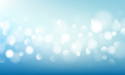 blurred bright abstract bokeh on blue background