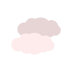 Poster - Weather, cloud icon. Simple color vector elements of forecast icons for ui and ux, website or mobile application