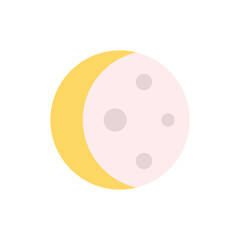 Poster - Weather, moon icon. Simple color vector elements of forecast icons for ui and ux, website or mobile application