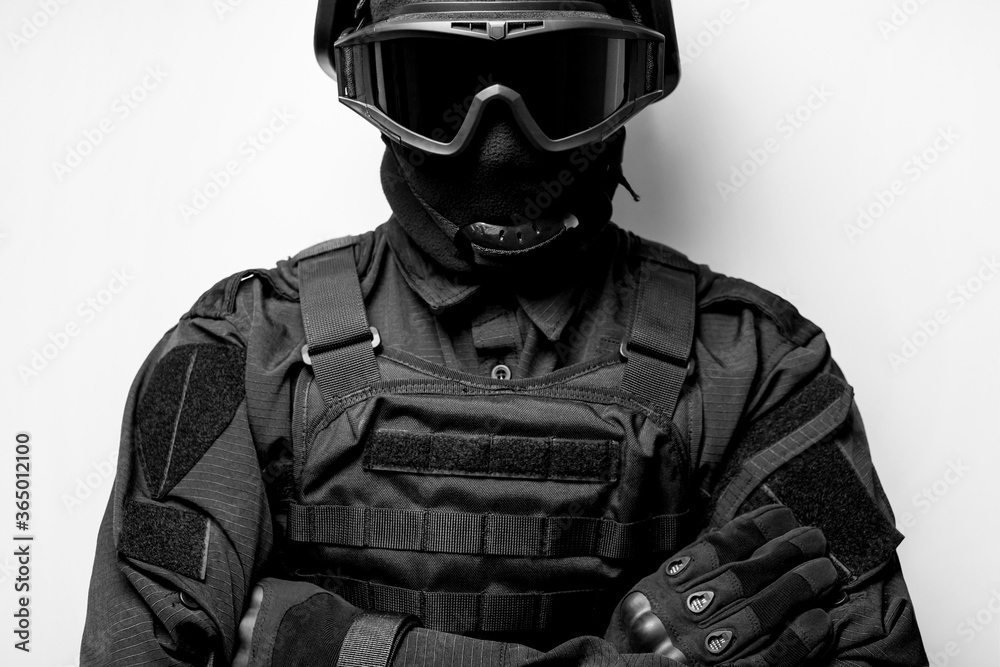 SWAT Mask Police Officer Black Tactical SWAT Mask Police Officer Black Tactical
