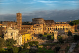 Forum Romanum, w świetle zachodzącego słońca