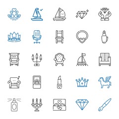 Sticker - luxury icons set