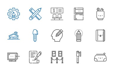 Sticker - pen icons set