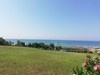 Wall Mural - View of the sea from the beach