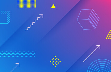 Aufkleber - Abstract violet geometric vector background