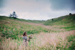 © Denis - Beautiful, slender girl in a meadow dress with wildflowers