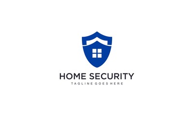 Poster - Creative, abstract an professional home security for business and real estate logo design vector editable