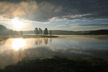 Astonishing Morning On The Glassy Lake