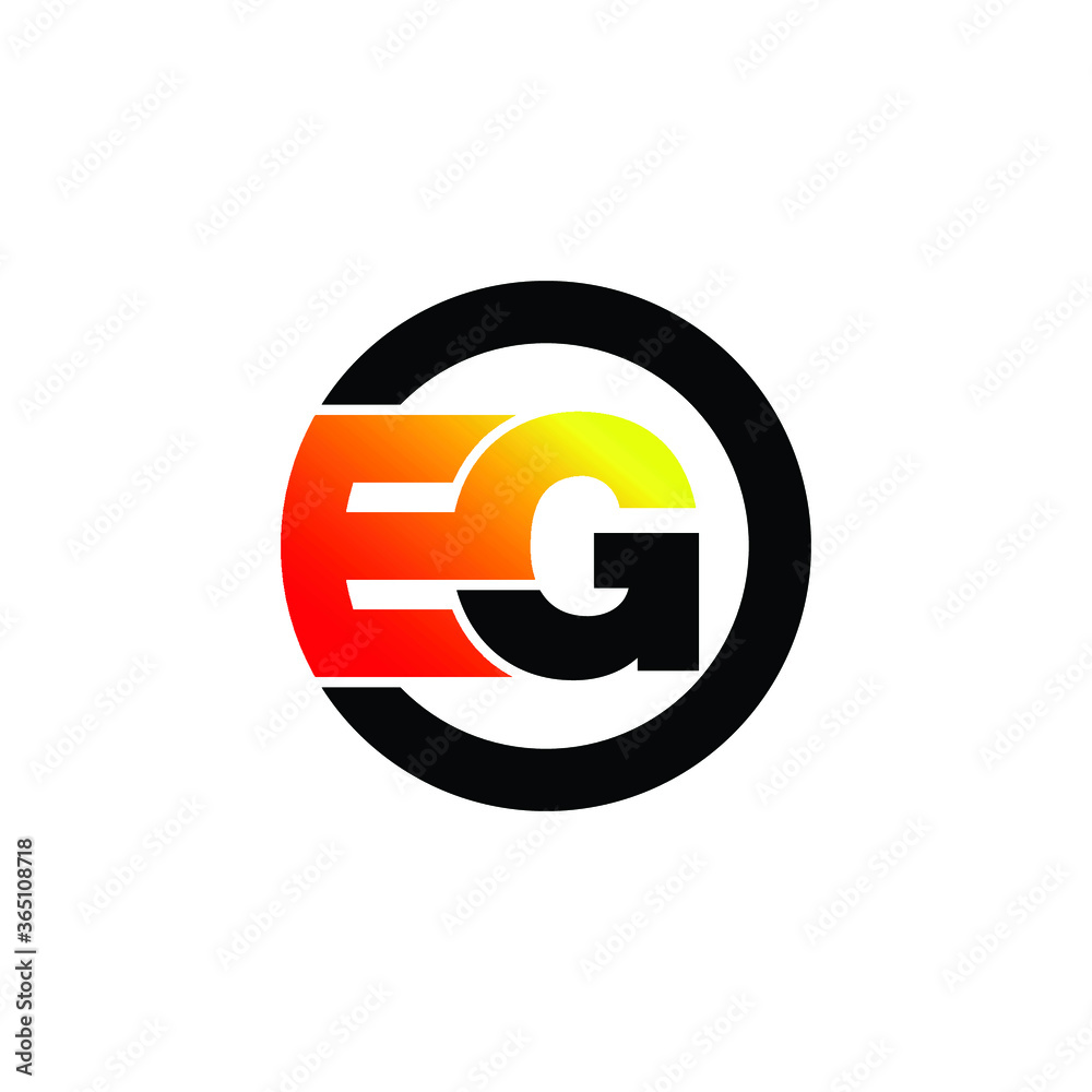Letter EG simple logo design vector. monogram logo vector illustration ...
