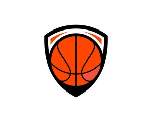 Sticker - Basket ball inside the shield