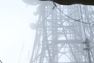 tower  tight shot fog