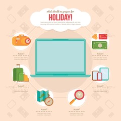 Canvas Print - holiday infographic