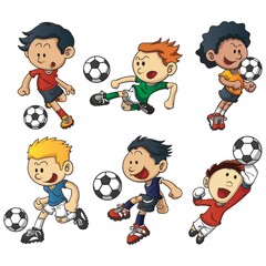 Poster - soccer players