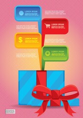 Canvas Print - shopping infographic