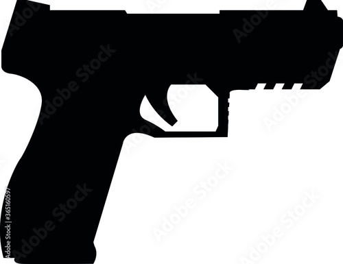 pistol hand gun eps vector Tableau sur Toile
