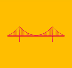 Sticker - golden gate bridge san francisco usa city