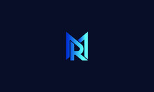 Abstract, Creative, Minimal And Unique Alphabet Letters MR, RM Logo