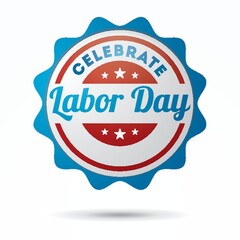 Wall Mural - labor day label