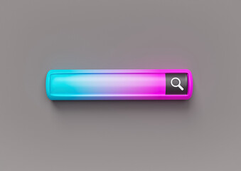 Poster - minimal search bar. Searching, Browsing Internet Data, Information Networking Concept. 3d rendering