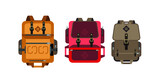 Fototapeta Pokój dzieciecy - Traveling backpack vector icon design