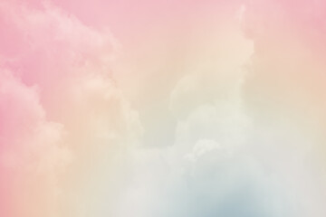 Wall Mural - cloud background with a pastel colour