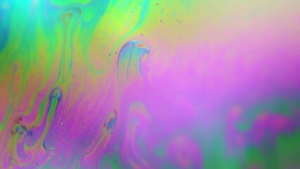 Wall Mural - Abstract surface of a soap bubble
