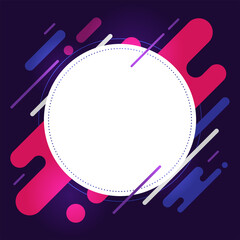 Wall Mural - Modern geometric on dark background. Trendy abstract template background. Template for the design element. Dynamic shapes composition. Futuristic space concept.