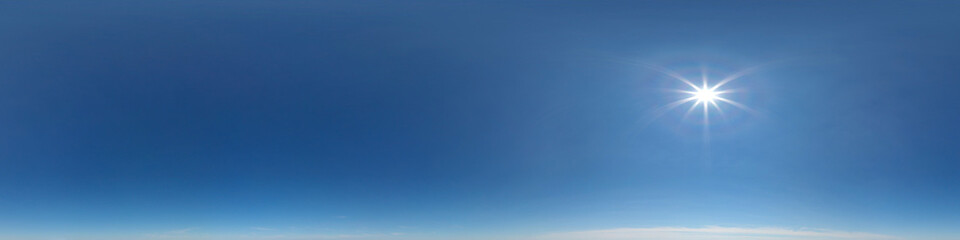 sky hemisphere. dome photo of sky for your 360° vr photography or video