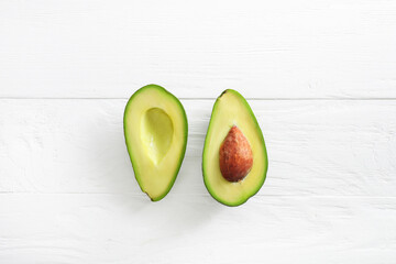 Canvas Print - Fresh and ripe avocado fruits