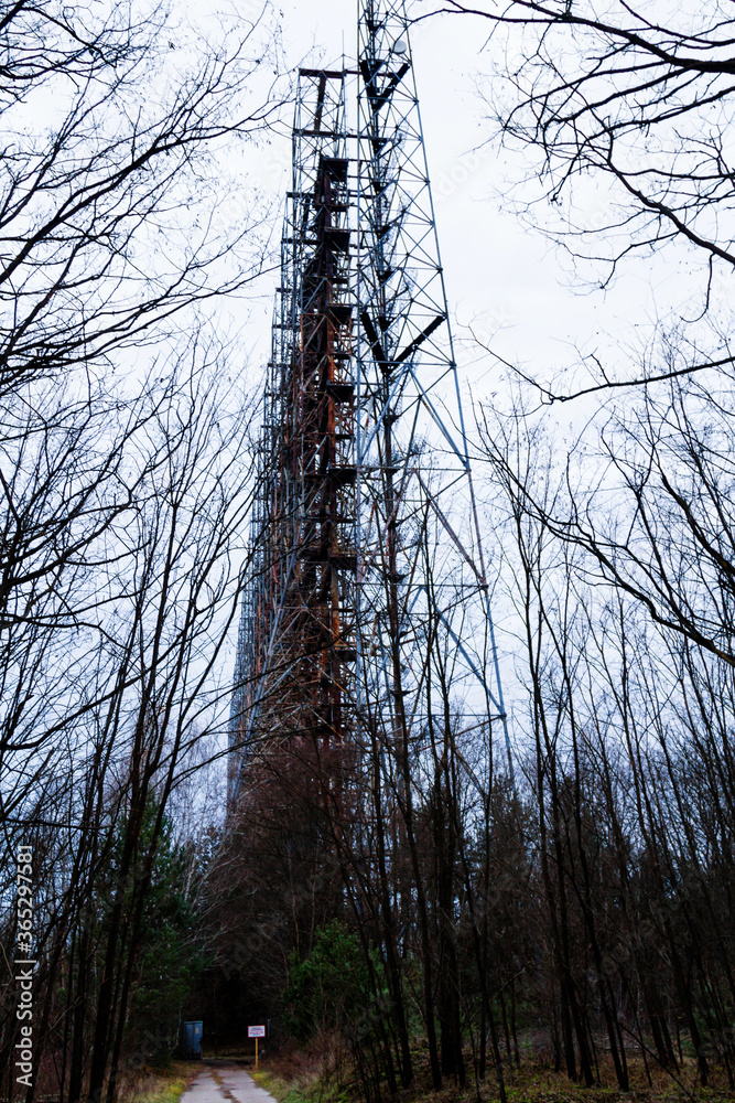 Moscow Eye so called Duga 3 or Chernobyl 2. Old Soviet military radar ...