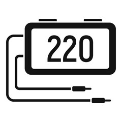 Poster - Digital multimeter icon. Simple illustration of digital multimeter vector icon for web design isolated on white background
