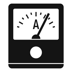 Poster - ampere meter device icon. simple illustration of ampere meter device vector icon for web design isol