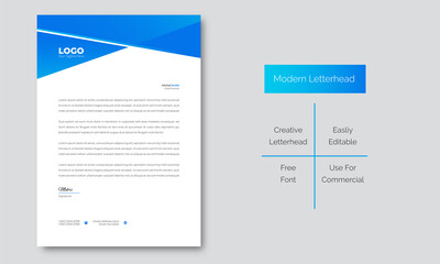 modern creative and clean business style letterhead bundle of your corporate project design.set to p