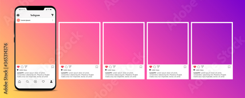 Fotomural Carousel post, social media mockup