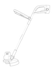 Wall Mural - outline trimmer grass cutter