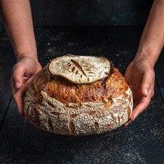 Bread with a hat