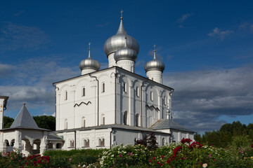 Khutyn Monastery .Veliky Novgorod.Spaso Transfiguration Cathedral 