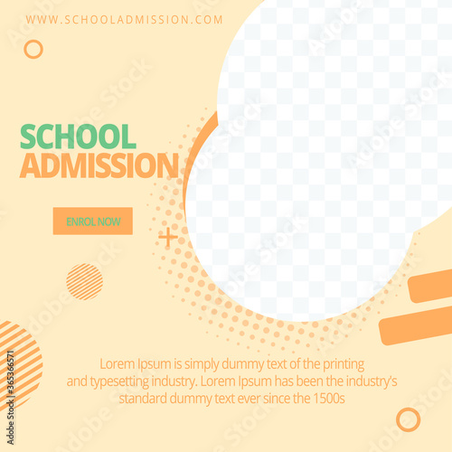 Fotografía School admission social media post template