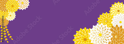 京都の舞妓さんの花かんざしをイメージした菊花の背景イラスト Stock ベクター Adobe Stock