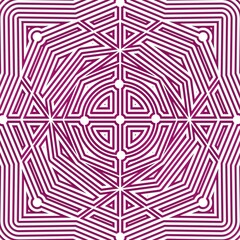 Wall Mural - Geometry mosaic background. Concentric lines. Brochure or leaflet template. 3D rendering