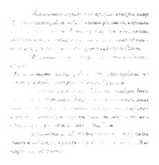 Aufkleber - Vintage shabby book page background. Handwritten illegible text pattern. Grunge texture. 
