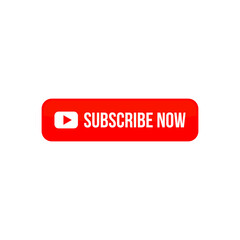 Poster - subscribe now button red color, icon symbol vector eps