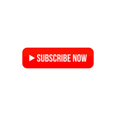 Poster - subscribe now button red color, icon symbol vector eps