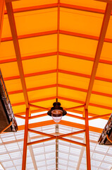 Sticker - Orange translucent roof or orange skylight roof with lamp