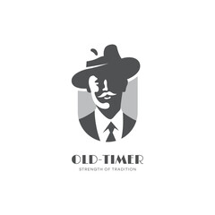 Wall Mural - Old man logo