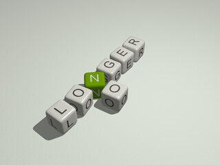 Poster - crosswords of sympathy funeral: no longer arranged by cubic letters on a mirror floor, concept meaning and presentation. background and illustration