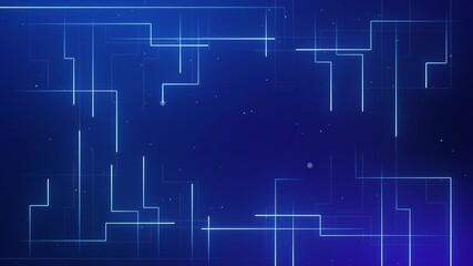 Digital Lines Circuit animation lines moving in a loop 
information technology animated background 