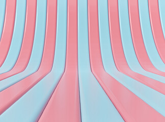 Poster - minimal pastel colored studio design background for product advertising. 3d rendering