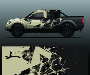 Truck Graphic. Abstract modern lines graphic design for truck and vehicle wrap and branding stickers